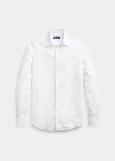 Ralph Lauren Cotton-Silk Skjorter Herre Danmark (YVNLW9783)